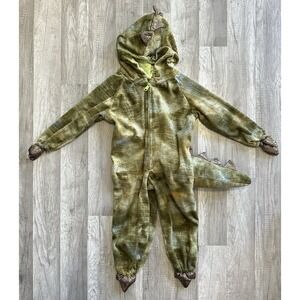 Imagination Workshop Toddler dragon costume‎ Full front zip Hood  tail 2-3-4yrs.